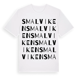 Smalviken ordlek t-shirt – ekologisk bomull t-shirt från Pinshirt