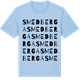 Blue Soul t-shirt med Smedberga ordlek t-shirt