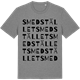 Mid Heather Gray t-shirt med Smedstället ordlek t-shirt