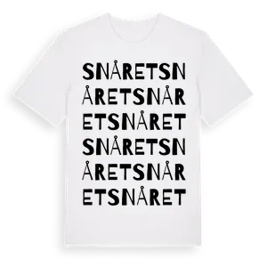 Snåret ordlek t-shirt – ekologisk bomull t-shirt från Pinshirt