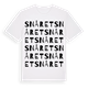 White t-shirt med Snåret ordlek t-shirt