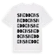 White t-shirt med Snedden ordlek t-shirt