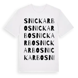 Snickarbo ordlek t-shirt – ekologisk bomull t-shirt från Pinshirt