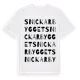 White t-shirt med Snickarbygget ordlek t-shirt