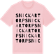 Pink Cotton t-shirt med Snickartorp ordlek t-shirt