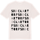 Vintage White t-shirt med Snickartorp ordlek t-shirt