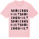 Pink Cotton t-shirt med Snöbergshult ordlek t-shirt