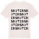 Vintage White t-shirt med Snuten ordlek t-shirt