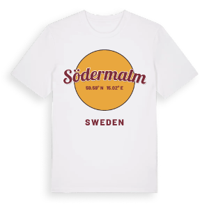 Södermalm cirkel t-shirt – ekologisk bomull t-shirt från Pinshirt