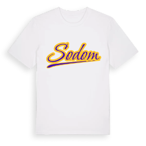 Sodom baseball t-shirt – ekologisk bomull t-shirt från Pinshirt