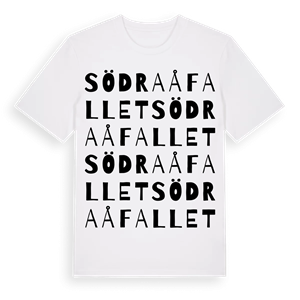 Södra Åfallet ordlek t-shirt – ekologisk bomull t-shirt från Pinshirt