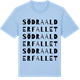 Blue Soul t-shirt med Södra Alderfallet ordlek t-shirt