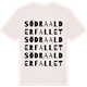 Vintage White t-shirt med Södra Alderfallet ordlek t-shirt