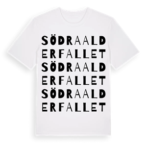 Södra Alderfallet ordlek t-shirt – ekologisk bomull t-shirt från Pinshirt