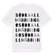 Södra Allmänningbo ordlek t-shirt