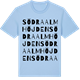 Blue Soul t-shirt med Södra Almhöjden ordlek t-shirt