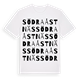 Södra Åstnäs ordlek t-shirt