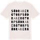 Vintage White t-shirt med Södra Bergtorp ordlek t-shirt