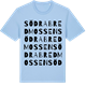 Blue Soul t-shirt med Södra Bredmossen ordlek t-shirt