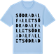 Blue Soul t-shirt med Södra Dalfallet ordlek t-shirt