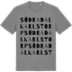 Mid Heather Gray t-shirt med Södra Dalkarlstorp ordlek t-shirt
