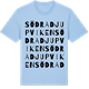 Blue Soul t-shirt med Södra Djupviken ordlek t-shirt