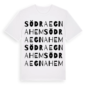 Södra Egnahem ordlek t-shirt – ekologisk bomull t-shirt från Pinshirt