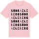 Pink Cotton t-shirt med Södra Ekeberg ordlek t-shirt
