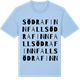 Blue Soul t-shirt med Södra Finnfall ordlek t-shirt