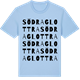 Blue Soul t-shirt med Södra Glottra ordlek t-shirt
