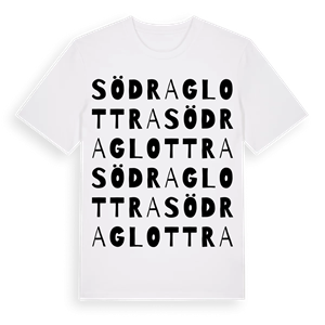 Södra Glottra ordlek t-shirt – ekologisk bomull t-shirt från Pinshirt