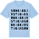 Blue Soul t-shirt med Södra Gruvstugan ordlek t-shirt