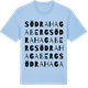 Blue Soul t-shirt med Södra Hagaberg ordlek t-shirt