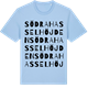 Blue Soul t-shirt med Södra Hasselhöjden ordlek t-shirt