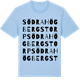 Blue Soul t-shirt med Södra Högbergstorp ordlek t-shirt