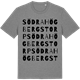 Mid Heather Gray t-shirt med Södra Högbergstorp ordlek t-shirt