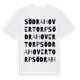 White t-shirt med Södra Hovertorp ordlek t-shirt