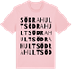 Pink Cotton t-shirt med Södra Hult ordlek t-shirt