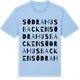 Blue Soul t-shirt med Södra Husbacken ordlek t-shirt