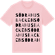 Pink Cotton t-shirt med Södra Husbacken ordlek t-shirt