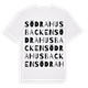 Södra Husbacken ordlek t-shirt
