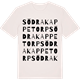 Vintage White t-shirt med Södra Kappetorp ordlek t-shirt