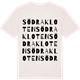 Vintage White t-shirt med Södra Kloten ordlek t-shirt