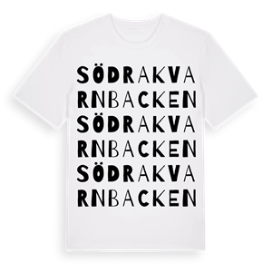 Södra Kvarnbacken ordlek t-shirt – ekologisk bomull t-shirt från Pinshirt