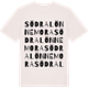 Vintage White t-shirt med Södra Lönnemora ordlek t-shirt