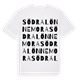 Södra Lönnemora ordlek t-shirt