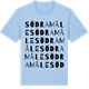 Blue Soul t-shirt med Södra Måle ordlek t-shirt