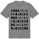 Mid Heather Gray t-shirt med Södra Malmhöjden ordlek t-shirt