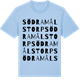 Blue Soul t-shirt med Södra Målstorp ordlek t-shirt