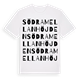 Södra Mellanhöjden ordlek t-shirt